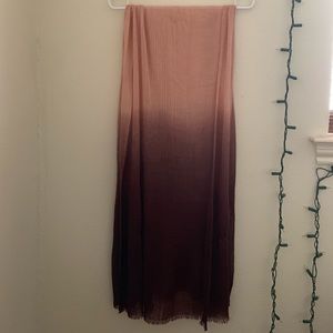 Pink ombré scarf